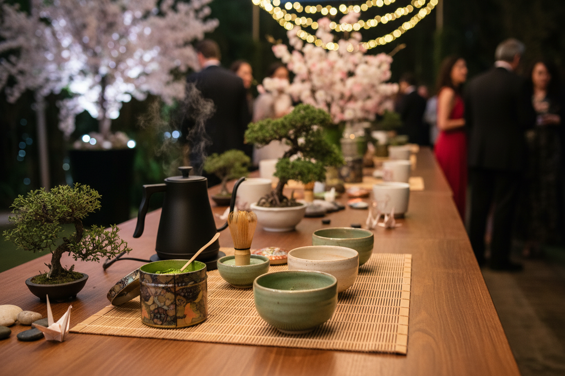 Matcha bar at wedding event