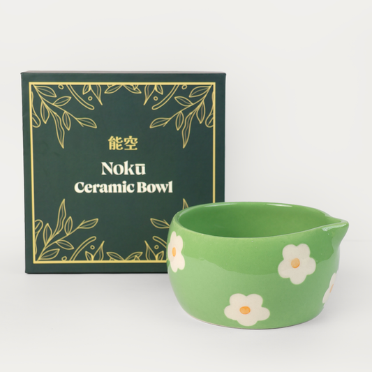 Nokū Matcha ceremonial bowl with Japanese matcha powder, wholesale matcha supplier India